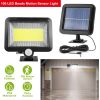 100 LED Solar Motion Sensor Wall Light,IP65 Waterproof Outdoor Solar Lamp