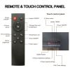 28 inch Infrared Electric Fireplace Insert, Touch Panel Home Decor Heater, Smokeless Firebox With fixed Trim Kit.With Crackling Sound
