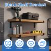 1-Pack 12 Inch Black Shelf Bracket