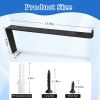 1-Pack 12 Inch Black Shelf Bracket