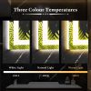 28"X36" Anti-fog LED Bathroom Mirror with Dual Light Source and Three Lighting Modes, White