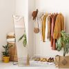 59"x16" Rectangle Full Length Mirror, Full Body Standing Mirror Floor Mirrors, Gold