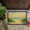 Beach Quiet Morning on the Dunes Doormat Front Door Mat Indoor Outdoor Rugs for Entryway, Non Slip Washable Low Pile, 18H X 27W