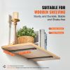 Shelf Bracket, 10'L x 4'W x 1.6'H, 6 Pcs Heavy Duty Floating Shelf Brackets, Brackets for Shelves, 5mm Thick Matte Black L Shelf Bracket