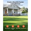 Artificial Grass, 12 x 7 ft Fake Grass Turf Rug, 0.6 in Pile Height Realistic Synthetic Lawn Carpet Roll Mat, Easy Clean Drainage Holes for Patio