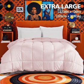 Extra Large Pink Quilt Inner, Comfortable, Soft, And Skin-friendly Oversized Duvet, Machine Washable, Suitable For Home Bedroom Use, All-season Versat (Option: K)