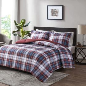 Scotchgard Down  All Season Comforter Set (Option: Brown red-Twin)