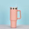 1200ml Stainless Steel Mug Coffee Cup Thermal Travel Car Auto Mugs Thermos 40 Oz Tumbler with Handle Straw Cup Drinkware New In