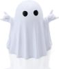 Halloween Decor Fluorescence Ghost Figurines Carrying Pumpkins – Mini Cute 3D Printing Spooky Table Statue Halloween Festive Decoration for Holiday Bo
