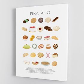 FIKA A A Canvas Print or Poster (Type: Poster Print, size: 16" x 12" / 42cm x 30cm approx)