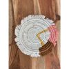 Macramé Drink Coasters; (7inch)