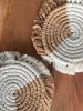 Macramé Drink Coasters; (7inch)