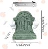 Halloween Decor Fluorescence Ghost Figurines Carrying Pumpkins – Mini Cute 3D Printing Spooky Table Statue Halloween Festive Decoration for Holiday Bo