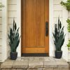 1PC 35.5 inches Indoor and Outdoor Decoration Fake Snake Plant Artificial Plant