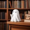 Halloween Decor Fluorescence Ghost Figurines Carrying Pumpkins – Mini Cute 3D Printing Spooky Table Statue Halloween Festive Decoration for Holiday Bo