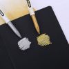 2pcs Metallic Pen; Golden Silver Resin Drawing Pen; Marker Pen For Acrylic Paint DIY Epoxy Resin Mold Highlight Permanent Marker Handmade Craft